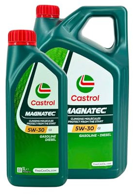 Motorenöl 5W-30 Magnatec Stop Start C2 [6 L] von Castrol (SET1599DC6L) Öl Schmierung Motorenöl