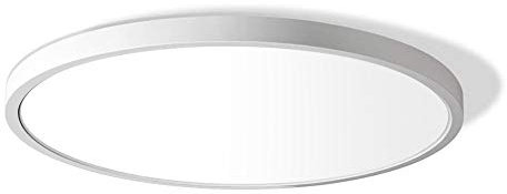 12in/30cm 24W LED Flush Mount Ceiling Light, 5000K Daylight White Bathroom Light, 3200LM, White Round Ceiling Lights, 240W Equivalent Ceiling Lamp for Closets, Kitchens, Hallway, Bedrooms, etc.