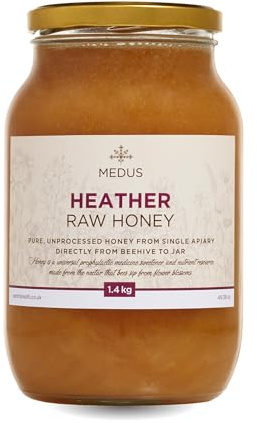 Earthbreath Heather Raw Honey 1.4kg– 100% Raw & Natural – Sustainably Harvested – Rich in Natural Goodness – No Artificial Additives