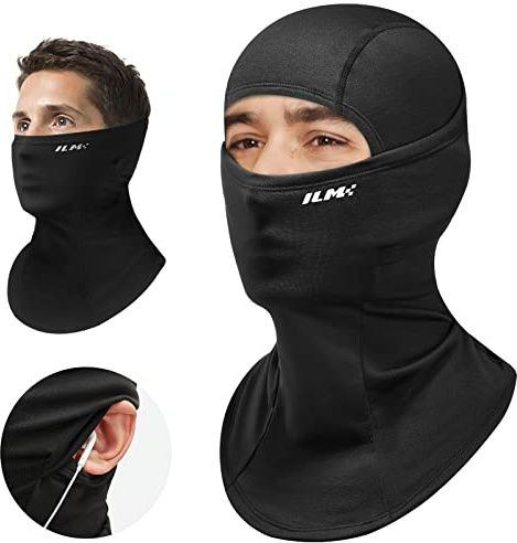 ILM Cagoule Moto Homme Femme Balaclava Masque de Protection de Vélo Ski Cyclisme Résistant au Vent Respirant