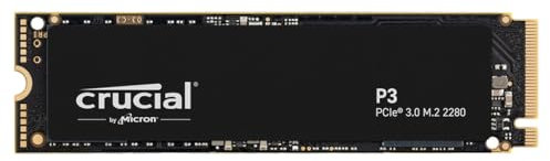 Crucial P3 500GB M.2 PCIe Gen3 NVMe Interne SSD, Bis zu 3500MB/s - CT500P3SSD8, Festkörper-Laufwerk