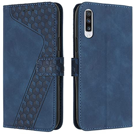 OKZone Cover per Samsung Galaxy A50/A50S/A30S, Custodia in Pelle Samsung A50/A50S/A30S, Cover a Libro Galaxy A50/A50S/A30S Magnetica Portafoglio Folio PU Pelle Flip Caso con Wallet Case Cover (Blu)