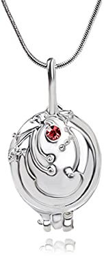 Zaky The Vampire Jewelry Collar Anillo Varios conjuntos Vampiro Elena Gilbert Medallón Colgante de Apertura Vervain Collar, 45 cm