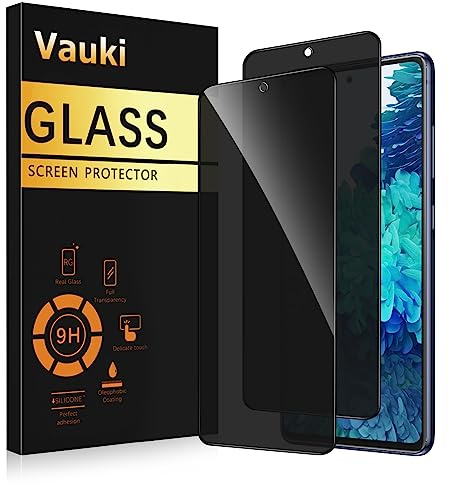 Vauki Sichtschutz Schutzfolie für Samsung Galaxy S20 FE 5G Schutzglas 2 Stück,9H Härte Privacy Displayschutzfolie,Privatsphäre Anti-Spy Bläschenfrei Kratzfest Blickschutzfolie für Samsung S20 FE,6.5