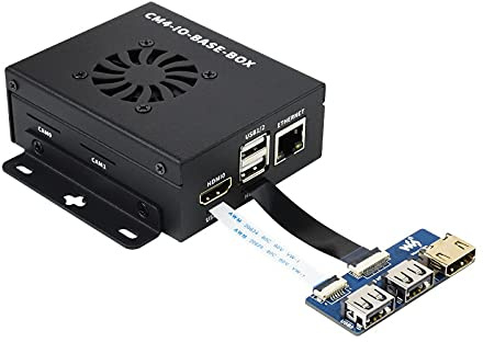 CM4-IO-BASE-BOX-B Adaptateur USB HDMI Full Version Compatible avec Raspberry Pi Compute Module 4 Rapide et Facile à Construire Un Mini-Ordinateur