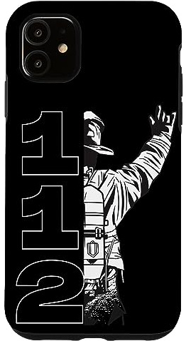 Feuerwehr Retten, Löschen, Bergen, Schützen 112 Herren Mann Hülle für iPhone 11