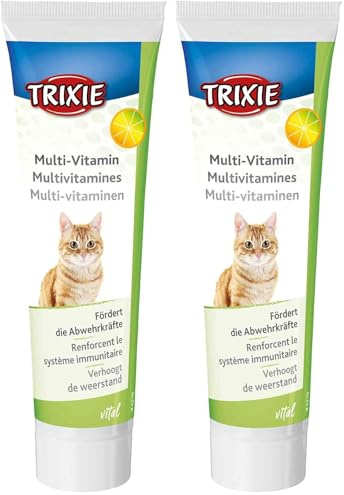 TRIXIE Multivitaminas en Pasta para Gatos, 100 g, Gato (Paquete de 2)