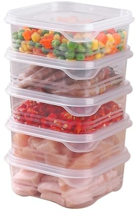 YUANYIYS Set di 4 contenitori per alimenti in silicone, contenitori riutilizzabili per frutta e verdura, per frigorifero, contenitori Keep-Fresh da 350 ml, per avocado, pomodori e altro ancora