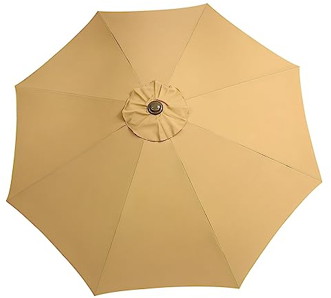 UKCOCO Ombrellone da Spiaggia Sostituzione Telo Copertura per Cortile Facile da e Resistente AI UV Adatta per Ombrelloni con Stecche