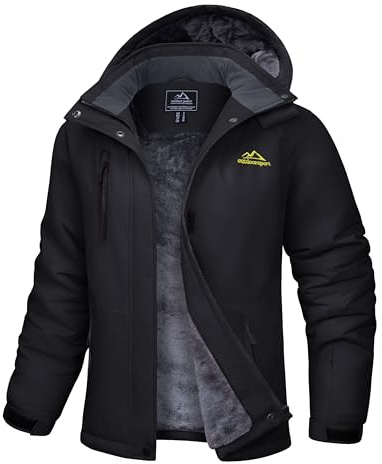 TACVASEN Damen Winterjacke Wasserdicht Outdoor Winter Skijacke Windbreaker | Softshelljacke,Snowboardjacke,Winddicht,Wasserdicht,Warm,Snowboard,Fleece,Gefütterte,mit Abnehmbarer Kapuze,Wintermantel