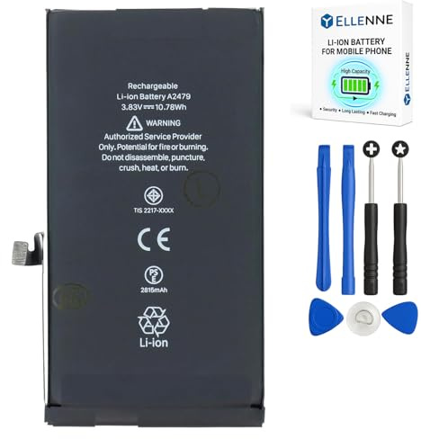 ELLENNE Batterie pour Apple iPhone 12 / iPhone 12 Pro 2815 mAh + kit d'outils