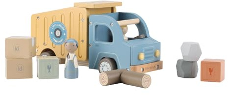 Little Dutch 2535 Holz Kipplaster - blau