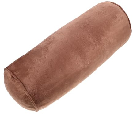 LOLIPPYY Ergonomic Round Cervical Roll Pillow with Velvet Cover High-elasticity Memory Foam Cushion for Neck Waist and Foot Support Stitching for Foot Therapy and Beauty Treatments