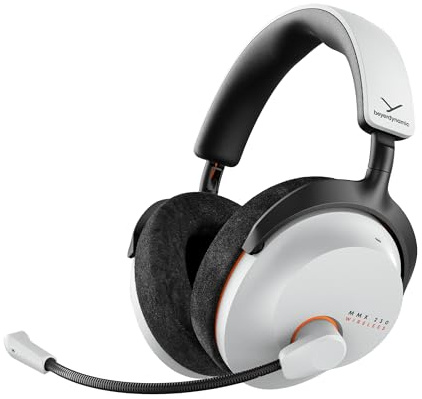 beyerdynamic MMX 230 Wireless Gaming Headset mit ANC und Bluetooth® 6.0, 60 Stunden Akkulaufzeit, ersetzbarem Akku, in Arctic White - neues Update per App verfügbar