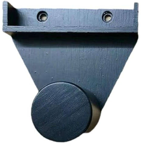 Ysyqkn Supporto da Parete in Legno per Triangolo da Biliardo, 12 X 12 Cm, con Fori Preforati E Portagesso, Nero