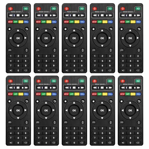 Pack de 10 Télécommandes de Remplacement pour Box Android X96, X96mini, X96W - Télécommande Infrarouge - Portée 10m - Idéal Revendeurs