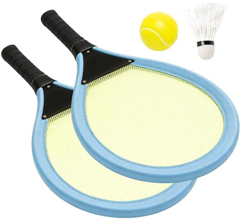 Tennisracket för Barn - Portabel Sportpaddel | Badminton racket set | för Pojkar och Flickor i Åldrarna 3-12 År Idealisk Samspel mellan Föräldrar och Barn Portabelt Trädgården