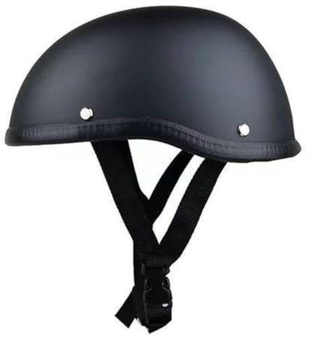 Retrò Elmetto Scodella Motociclista ECEDOT Omologato Caschi Jet E Demi-Jet Caschi Cromwell Retrò moto Casco Mezzo Scooter Compatto e portatile Fodera comoda e traspirante C,57-60CM