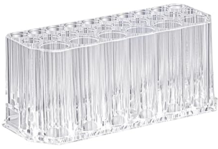 Makeupborsthållare 26-Facks Transparent Pennförvaring