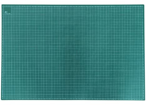 Garden Mile Große Schneidematte, robust, A1, selbstheilend, Bastelbedarf für Erwachsene und Kinder, vielseitige Bastelmatte zum Nähen, Basteln, Modellbau, Bastelbrett, Grün