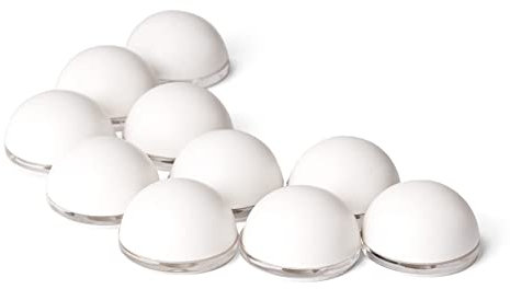 LouMaxx Türstopper wand weiß 22mm – 10er Set – Gummipuffer weiß und Anschlagpuffer selbstklebend für Wand, Tür, Möbel oder Bad – geruchsneutral, flexibel & stark haftend – Made in EU