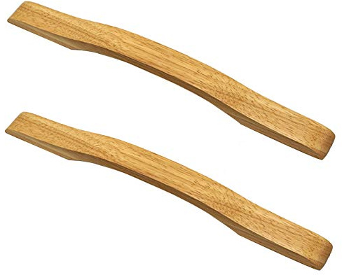 2 Stück Schrankgriffe Holz Holzmöbelgriff Türgriffe Schubladengriffe Griffe Kabinett Griffe für Kleiderschrank Griff Küche Schrank Wohnzimmer Schublade Kommode(Hole distance:224mm)