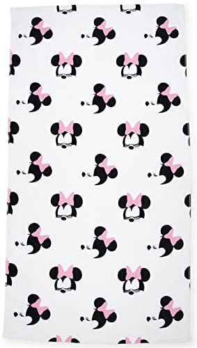 Jay Franco Disney Minnie Mouse STYL 86cm x 162cm große Strandtuch aus 100% Baumwollfrottee