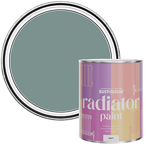 Rust-Oleum Blue Radiator Paint in Matt Finish - Coastal Blue 750ml