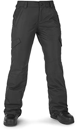 Volcom Damen Bridger Insulated Snowboard Ski Snowpant Hose, schwarz, M