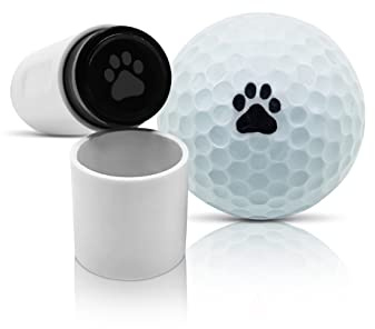 SWVL Sports - Marqueur de balle de golf avec empreintes de pattes - Ronde, Tampon en caoutchouc, plusieurs motifs : visages, icônes émojis et plus
