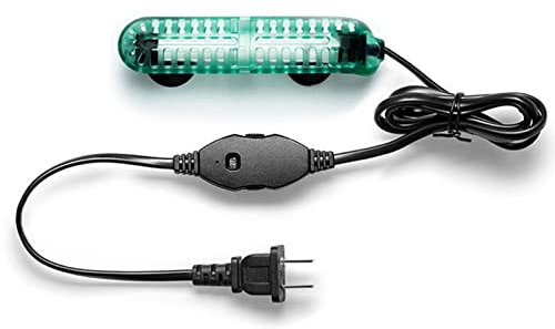 Pilipane Calentador Sumergible Ajustable, Mini Calentador De Tanque De Peces, Controlador De Temperatura Externo A Prueba De Fugas, Calentador Eléctrico De Acuario para Agua De Mar De Agua Dulce(25W)