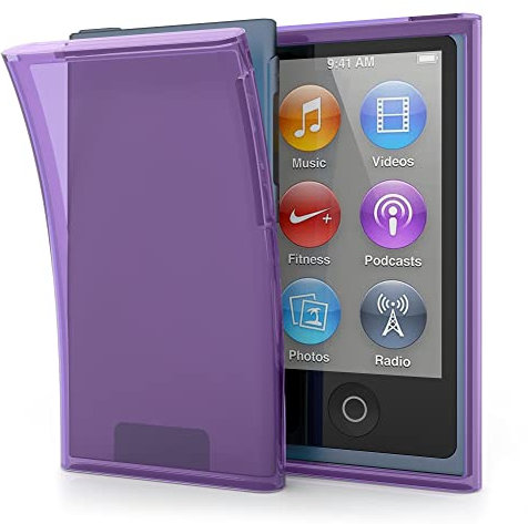 kwmobile Étui Compatible avec Apple iPod Nano 7 - Coque Protection Silicone pour Lecteur MP3 - Violet