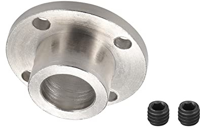 DMiotech 12mm Interno Diametro H13xD18 Flangia Accoppiamento Connettore Rigido Guida Albero Supporto Accoppiatore Albero Accoppiamento con Viti per Fai-da-Te RC Modello Motori Argento
