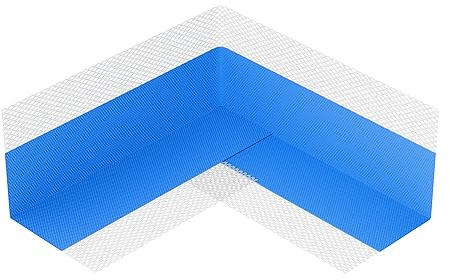 Isolbau Innenecke P2 Blau - 50 Stück - Wasserdichtes Eck-Dichtband für Sanitär, Dusche, Bad, Fliesen, Eckabdichtung Dichtecke Abdichtung für Innen- & Außenbereich