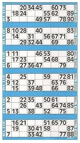 750 Bingo Kartons (Blau)