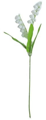 Künstliche Maiglöckchen, künstliche Blumen, Orchidee, Glockenspiel, künstliche Blumen für Hochzeit, Party, Brautstrauß, Heimdekoration, 6 Stück