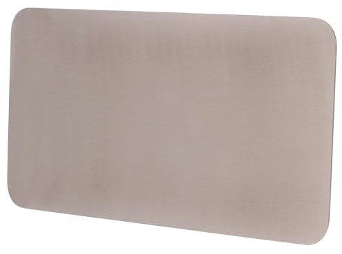 Piatto acciaio inox portacandela opaco rettangolare 30x16 cm