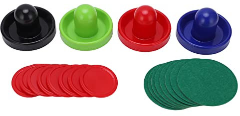 Bordshockey Pushers Puckar Set, Flerfärgad Hockey Tillbehör Set, Air Hockey Bord för Vuxna, Pushers Puckar Ersättningsbord Game Pushers Puckar Kit