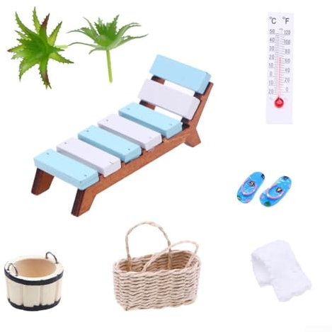 Verschönern Sie Ihren Raum mit 16 Miniatur-Sauna-Accessoires für kreative Szenen