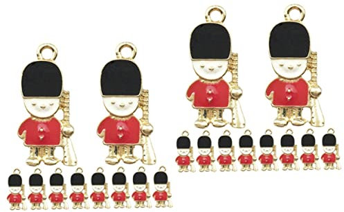 BUGUUYO 2 Sätze Nussknacker Zubehör Anhänger Für Die Schmuckherstellung Reize Kit Zur Herstellung Von Charm-armbändern Halskette Charme-kit Schmuckherstellungsset Metall 10 Stück * 2