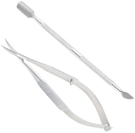 Forbici Per Cuticole Da 1 Pezzi E Riparatore Da 1 Pezzi, Strumenti Per Unghie In Acciaio Inossidabile, Strumenti Per La Cura Delle Unghie, Strumenti Per Unghie Durevoli.