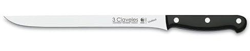 levitantes Cuchillo jamonero de 24 cm, diseño Uniblock, Ideal para Cortar jamón y Embutidos con precisión y Facilidad.