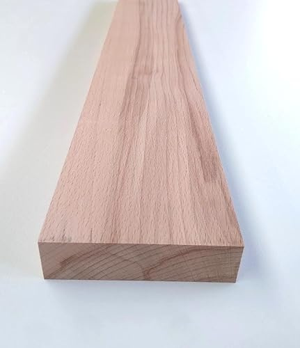 Massivholz Kernbuche Holzleiste, 80 x 29 mm, Länge wählbar 10-150 cm (100cm lang)
