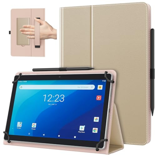 TiMOVO Universal Hülle für 10,1 Zoll Android Tablet, Champagner Gold