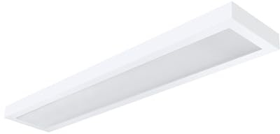 ELG Leuchten LED Aufbauleuchte 150cm 2-flammig Mikroprismatische Abdeckung Vorverdrahtet für LED Röhren Büroleuchte Deckenleuchte Anbauleuchte optional Pendelleuchte