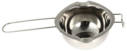 WOONEKY Heat-Resistant Soap Melting Pot with Handle DIY Wax Heater Pan for Handmade Soap and Candle Making Safe Double Boiler Design for Home and Shop Use