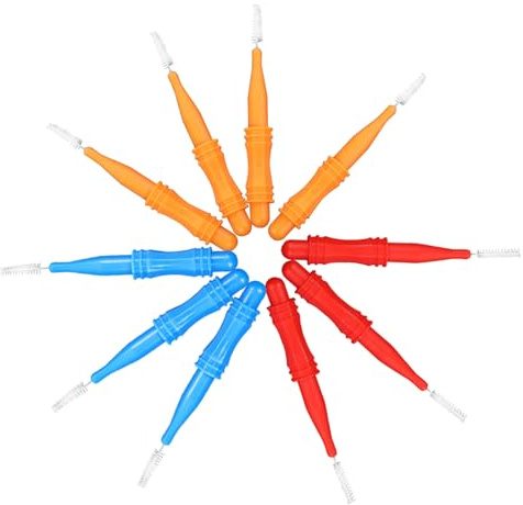 FONDOTIN 50 pièces Lot de Brossettes Interdentaires Compactes Pratiques pour Nettoyage Quotidien Petites Brosses Durables pour Appareils Orthodontiques Couronnes Bridges et Dents Serrées