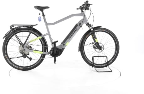 HAIBIKE E Bike Trekking 6 Trekking E-Bike Herren 27,5 Zoll Elektrofahrrad, Yamaha 70 Nm 500 Wh, 10 Gänge, Hydraulische Scheibenbremse 194-205 cm grau (Generalüberholt)