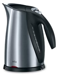 Braun Household Impression WK 600 kabelloser Wasserkocher (2200 W, 1,7l) metallic, gebürsteter Edelstahl