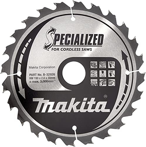 Makita B-32926 Specialized Blade for Cordless Saws 190x30x24T